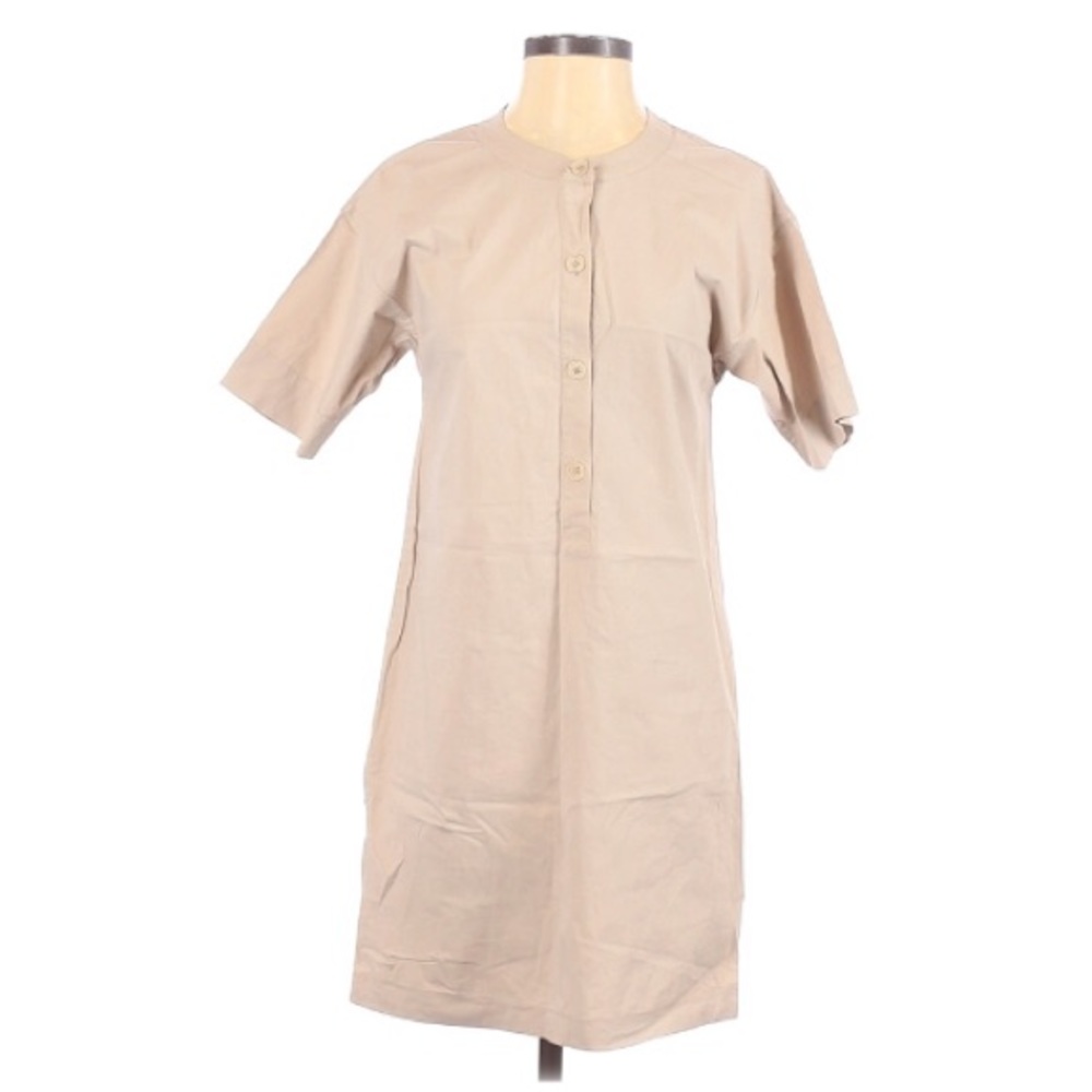 theory beige dress $130 Theory Women's Beige Sleeveless Spaghetti-Strap Slip Dress Size 6